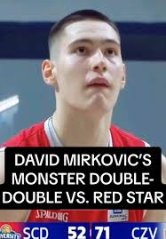 18-year-old David Mirkovic tied his personal Adriatic League career-high  with 17 points to go with 10 boards, 2 assists and 2 steals against Red  Star #draftexpress ...