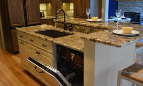 small kitchen island with sink