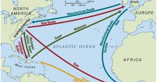 The Atlantic Economy Was Transportation Of Goods In Three Continents European Guns And Went To Africa Ensla History Lessons Black History Facts History Class