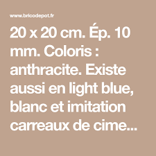 20 X 20 Cm Ep 10 Mm Coloris Anthracite Existe Aussi En Light Blue Blanc Et Imitation Carrelage Sol Interieur Imitation Carreaux De Ciment Laine De Verre