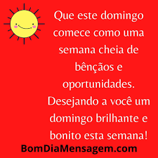 Maybe you would like to learn more about one of these? 80 Mensagens De Bom Dia Domingo Para Whatsapp