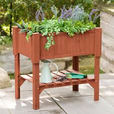Built with a set of locking wheels to move the planter from place to place and capture the right amounts of sun and shade. Leisure Season 36 In X 24 In X 36 In Raised Garden Bed Planter Box Rpb6107 The Home Depot