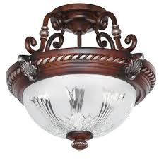 Home decorators collection 12 in. Hampton Bay Bercello Estates 15 In 2 Light Volterra Bronze Semi Flush Mount With Etched Glass Shade 08060 The Home Depot Light Fixtures Flush Mount Bronze Ceiling Lights Flush Mount Ceiling Lights