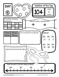 Number Of The Day First Grade Math First Grade Second Grade Math