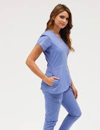 Tulip Top In Glamping Medical Scrubs By Jaanuu Womens Scrub Tops Medical Scrubs Outfit Womens Scrubs