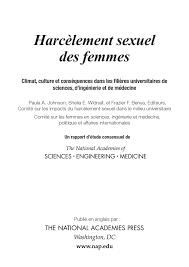 Anything that looks cheap, is of low quality, or in bad condition: Front Matter Harcelement Sexuel Des Femmes Climat Culture Et Consequences Dans Les Filieres Universitaires De Sciences D Ingenierie Et De Medecine The National Academies Press