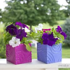 Check spelling or type a new query. Hot Glue Textured Flower Pots Chica And Jo