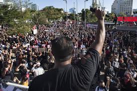 Os arredores da sede social do clube militar, no centro do rio de janeiro. Manifestacoes Anti Bolsonaro 08 06 2020 Poder Fotografia Folha De S Paulo