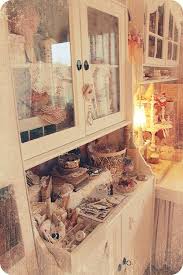 I Bought This Cabinet From Ikea And Painted It To Look Just Like This I Made Little Curtains From A Ticking Material An Hobby Bastelraum Vintage Deko Nrw