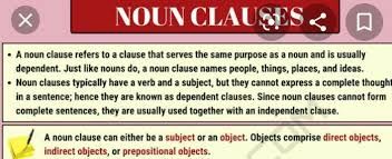A noun clause is a clause that functions as a noun. What Are Noun Clause Brainly In