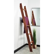 Brandtworks Lucus 72 In Chestnut Wooden Decorative Blanket Ladder 201l The Home Depot In 2020 Decorative Blankets Blanket Ladder Ladder Decor