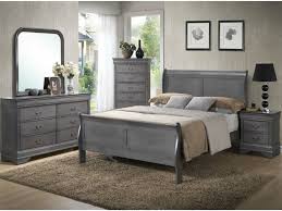Country Chic Solid Wood Sleigh Bedroom Dark Gray By Lifestyle Grey Bedroom Furniture Sets Grey Bedroom Set Grey Bedroom Furniture