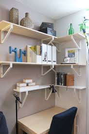 Wall Shelves Shelf Brackets Ikea Small Spaces Home Office Closet Ikea Home Tour