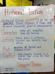 historical fiction anchor chart for 5th grade 4th grade