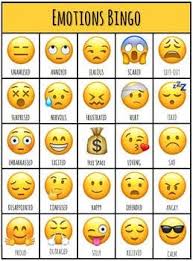 Emotions Bingo Feelings Games Learning Spanish For Kids