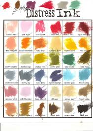 Tim Holtz Distress Ink Color Chart 2015