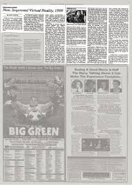 Check out the exclusive tvguide.com movie review and see our movie rating for the big green. Film Festival Review New Improved Virtual Reality 1999 The New York Times