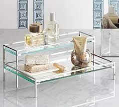 Check spelling or type a new query. Metal Floor Storage Pottery Barn In 2021 Mirror Tray Mirrored Glass Bath Accessories