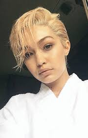 The 10 Best Gigi Hadid Makeup Hair Photos Short Blonde Hair Short Hair Styles Short Hair Model Cool Hairstyles