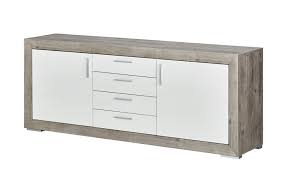 Aktuell über 135.000 angebote für gebrauchte möbel. Sideboard Fiesta Eiche Grau Nachbildung Weiss