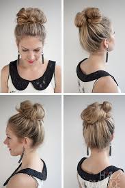 Top knots and ballerina buns are a mane stay among celebeauties. 30 Buns In 30 Days Day 2 Messy High Bun Hair Romance