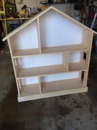 Two storey wooden dollhouse with light and a full set of furniture, made of natural materilals. Cutest Dollhouse Bookcase To Build Yourself I Can Teach My Child