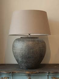 Image Result For Terra Cotta Charger Jar Table Lamp Linen Lampshades Lamp