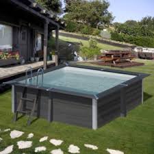 piscine carre en bois traite abrantes 3 15 x 3 15 m sunbay piscine carre piscine bois amenagement piscine hors sol