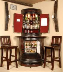 Oakly Corner Liquor Cabinet With Corner Bar Fridge And Two Bar Stools By Oaklybarrelbars On Etsy Https W Home Bar Designs Bars For Home Corner Liquor Cabinet