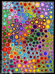 Aboriginal Art By Sally Clark 59cm X 80cm Aboriginal Dot Painting Art Art Painting