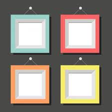 Set Of Colorful Square Photo Frame Design Photo Clipart Modern Background Png And Vector With Transparent Background For Free Download Photo Frame Design Frames Design Graphic Frame