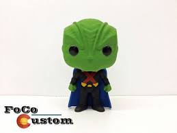 Custom Funko Pop Martian Manhunter J Onn J Onzz Supergirl Justice League Dc Comics Batman Superman Wonder Woman Ar Custom Funko Pop Custom Funko Funko