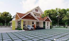 Maybe you would like to learn more about one of these? 1984 Square Feet Double Floor Sloped Roof Home Design