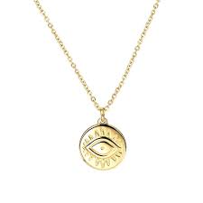 Collier Medaille Porte Bonheur Collier Pendentif Medaille Doree A L Or Fin Collier Original Pendentif Porte Bonheur Livraison Gratuite