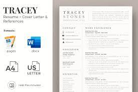 This is the perfect way to express how your specific skills are relevant to the open position. Easy Resume Template And Cover Letter Format For Microsoft Word And Apple Pages In Resume Templates On Yellow Images Creative Store
