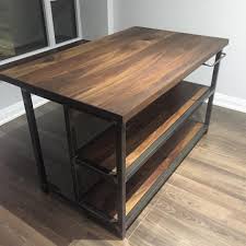 Jeffmackdesignscustom Built Kitchen Island For A Client In Markham This Island Features A Metal Kitchen Island Industrial Kitchen Island Build Kitchen Island
