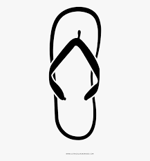 Flip Flop Coloring Page Clip Art Black Flip Flop Free Transparent Clipart Clipartkey