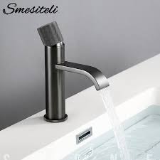 I think i miscalculated the install height and they should be positioned several inches lower. Smesiteli Washbasin Waterfall Faucet Deck Installation Single Hole Gun Metal Brass Single Handle Kitchen Faucet On Aliexpress