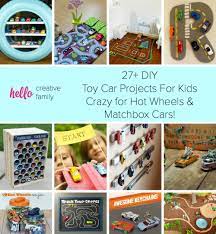 Not only is this cardboard car garage easy to make and fun to play with, it also doubles up as a diy toy car storage solution. 27 Diy Toy Car Projects For Kids Crazy For Hot Wheels And Matchbox Cars Hello Creative Family