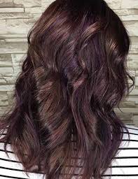A shaggy haircut like this is very easy to style. 20 Pretty Purple Highlights Ideas For Dark Hair