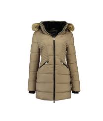 Doublure de la capuche verte. Shabiller Stress Beaucoup Manteau Geographical Norway Femme Essence La Celebrite Sucre