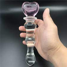 Amazon | ガラスディルド アナルディルド アナルプラグ アナルビーズ dildo 透明 かわいいハート型 魔法の杖 アナルストッパー  あなるプラグ ガラス棒 smグッズ 水晶ガラス製 初心者 | Hakona | SM
