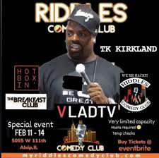 Sunday night standup comedy at laugh factory chicago. Tk Kirkland Live At Riddles Riddles Comedy Club Alsip 11 February 2021
