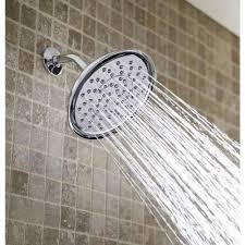 Moen Ashville 1 Spray 9 In Single Wall Mount Fixed Shower Head In Chrome 21920 Shower Heads Fixed Shower Head Chrome