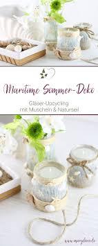Küche maritim einrichten balkon maritim gestalten so geht s maritim einrichten, maritime shirts maritim einrichten, maritime möbel 25 inspirierende einrichtungsideen maritime möbel kochinsel und maritim, einrichten im maritim look und deko selbermachen wohnen ahoi in 2019 haus deko. Diy Maritime Windlichter Mit Muscheln Aus Alten Glasern Mary Loves