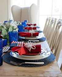 The patriotic day is not just a holiday, it's, in fact, the best holiday. Patriotic Tablescape Seasonal Fourth Of July Table Decor