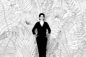 Schwarz Weiss Ganz Gross Lena Petersen Fullt Mit Ihren Illustrationen In Schwarz Weiss Ganze Wande Digitale Malerei Illustration Wandgestaltung