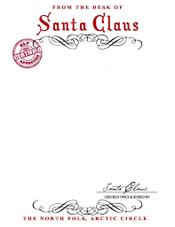 I bet that your little one would love to receive a personalized letter from santa. Santa Claus Stationary Free Printable Santa Letter Template Santa Claus Letter Template Christmas Lettering