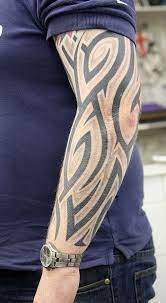 Rather than using several shades to create dimension, a traditional tattoo is 2d. Tribal Shaded 02 Tattoo Tribal Tattoos Tribal Sleeve Tattoos Tribal Shoulder Tattoos