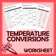 Temperature Conversion Worksheet Worksheets Teachers Pay Teachers Conversation